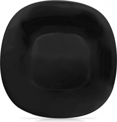 Glazen dessertbord LUNA 20,5 × 20,5 cm zwart