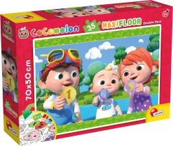Dubbelzijdige maxi-puzzel COCOMELON 2-in-1, 35 stukjes, 70 × 50 cm
