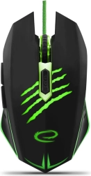 bedrade gamingmuis 6D optisch USB Esperanza Claw groen