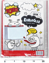 Transparante insteekhoes A4 met gekleurde ophanging