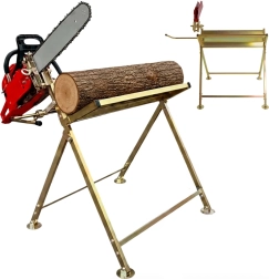 Stabiele zaagbok voor hout met kettingzaaghouder Bauerkraft