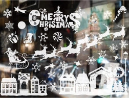 Kerst raamstickers – wintermotieven
