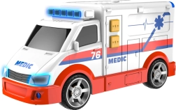 Ambulance met licht en geluid 16 cm TEAMSTERZ