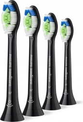 Philips Sonicare Optimal White – vervangende opzetborstels, 4 stuks, zwart
