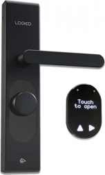 Slimme deurslot LOQED Touch Smart Lock zwart Wi‑Fi en Bluetooth