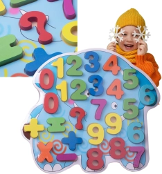 Houten cijferpuzzel voor kinderen – olifant
