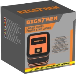 BIGSTREN kruislijnlaser met groene straal en etui