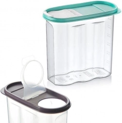 Voorraadbus voor droge levensmiddelen met doseerdop en maatverdeling 1,7 l