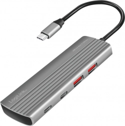 USB-C Hub met ondersteuning voor PD 100W en 5 USB-C poorten