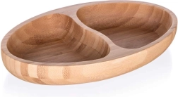 Gedeelde bamboe schaal BRILLANTE Bamboe 24 x 13,5 x 4 cm