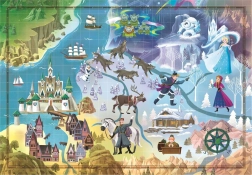 Puzzle Story Maps: Frozen Koninkrijk 1000 stukjes