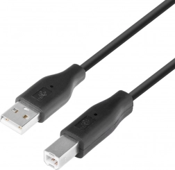 USB-kabel AM-BM 1,8 m zwart
