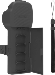Beschermhoes Sunnylife met riem en nekkoord voor DJI Osmo Pocket 3 – grijs