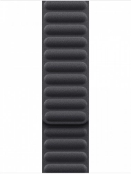 Zwarte magnetische band met geribd design voor horloges, maat M/L