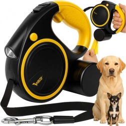 Automatische hondenriem met LED-zaklamp 5 m Purlov