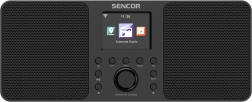 Internet radio Sencor met 2x10W, WiFi, FM, DAB+, USB en LCD-display