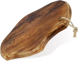 Houten snij- en serveerplank van mangohout 33 × 22 cm