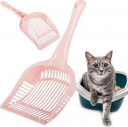 Plastic schep voor kattenbakvulling