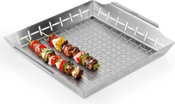 Geperforeerde grillmand Vilde van roestvrij staal 34,5 × 30 × 5 cm