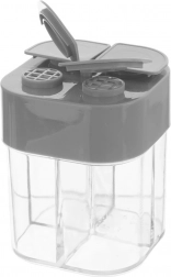 Kruidenpot met 4 vakken en stickers ORION