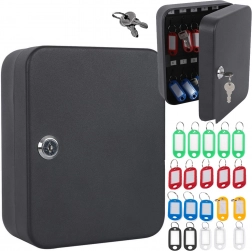 Metalen afsluitbare sleutelkast voor 48 sleutels, wandmontage