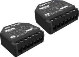 Shelly 2pm gen3 set van 2 slimme tweekanaals wifi/bluetooth-schakelaars