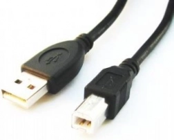 USB 2.0-kabel AB (AM–BM) 1,8 m zwart