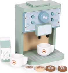 Houten koffiemachine voor kinderen barista set 8-delig ecotoys