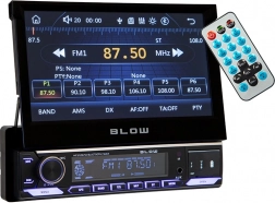 autoradio Blow SlideX met uitschuifbaar 7" display, RDS, MP3, USB, microSD en Bluetooth