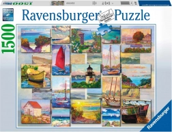 Puzzle RAVENSBURGER COASTAL COLLAGE, 1500 stukjes