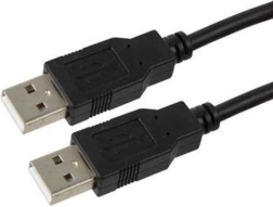 zwarte USB kabel AM-AM 1,8m