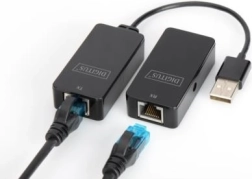 USB-verlenger 2.0 via Cat.5e/6-kabel tot 50 m