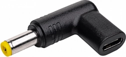 USB‑C-adapter naar 5,5 × 2,5 mm voor laptops