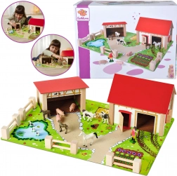 Eichhorn grote houten boerderij met figuren, 25 delen