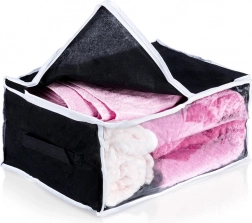 Opbergzak voor beddengoed 27 l met transparant venster