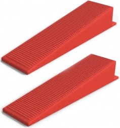 Set van 100 nivelleerwiggen voor het leggen van tegels