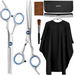 Kappersset 7-delig met scharen en etui