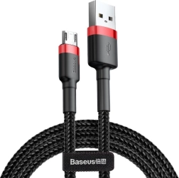 Baseus Cafule kabel USB-A naar Micro USB 1 m, 2,4 A, rood-zwart