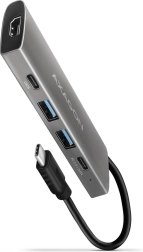 Multi-poort USB-hub 5-in-1, 10Gbps, 2x USB-A + 2x USB-C + HDMI 4K/30Hz, PD 60W