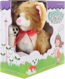 Bruine kat met kabel