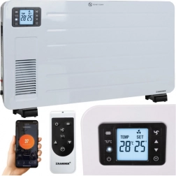 Elektrische convectieradiator KAMINER ZIFLO 2300 W met wifi en afstandsbediening – wit