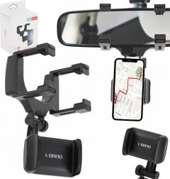 Telefoonhouder voor auto achteruitkijkspiegel met rotatie