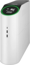 APC Back-UPS Pro 2200VA noodstroomvoorziening voor gamen, 230 V, zuivere sinusgolf, lcd, wit, schuko