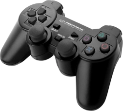 bedrade gamepad voor PS3 en PC USB Trooper zwart