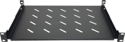 Vaste 19" rack-plank 1U, diepte 350 mm, zwart