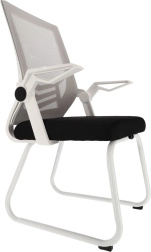 Witte kantoorstoel met netbespanning