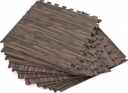 Schuimrubberen onderleggers voor zwembad met houten patroon 50x50cm 12 stuks BESTWAY