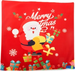 Kerst kussenhoes 45 × 45 met SANTA CLAUS-motief