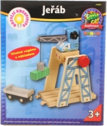 MAXIM verschuifbare kraan voor de houten treinbaan