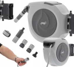 Tuin-slanghaspel, 30 m, muurhaspel, automatische oproller